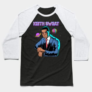 Keith Sweat - 90's Space Design Baseball T-Shirt